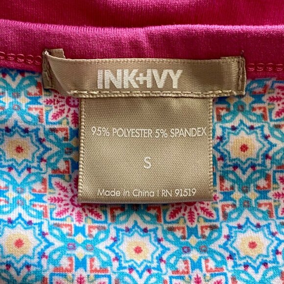 Ink+Ivy Womens Sleepwear Set Women's Small Pink Tank Floral Shorts NEW - Picture 10 of 13